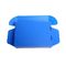 Boîte en plastique ondulée de pliage bleu avec le logo d'OEM de couvercle
